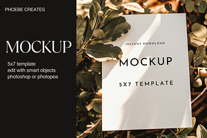Golden Hour 5x7 Mockup – PSD