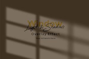 Window Shadow Overlay Effect Mockup