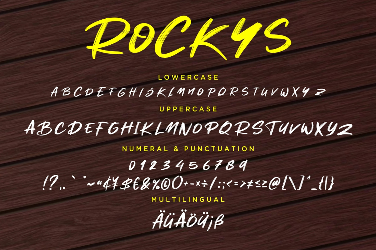 Rockys Handbrush Business Font, a Script Font by Creatype Studio (Photo 7 of 8)