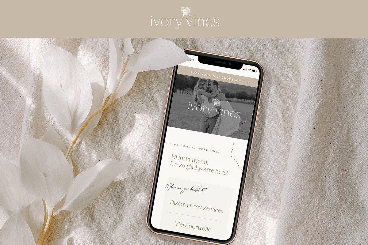 Neutral Showit Instagram Link in Bio, a Landing Page Template by Wonderlik Webdesign (Photo 5 of 6)