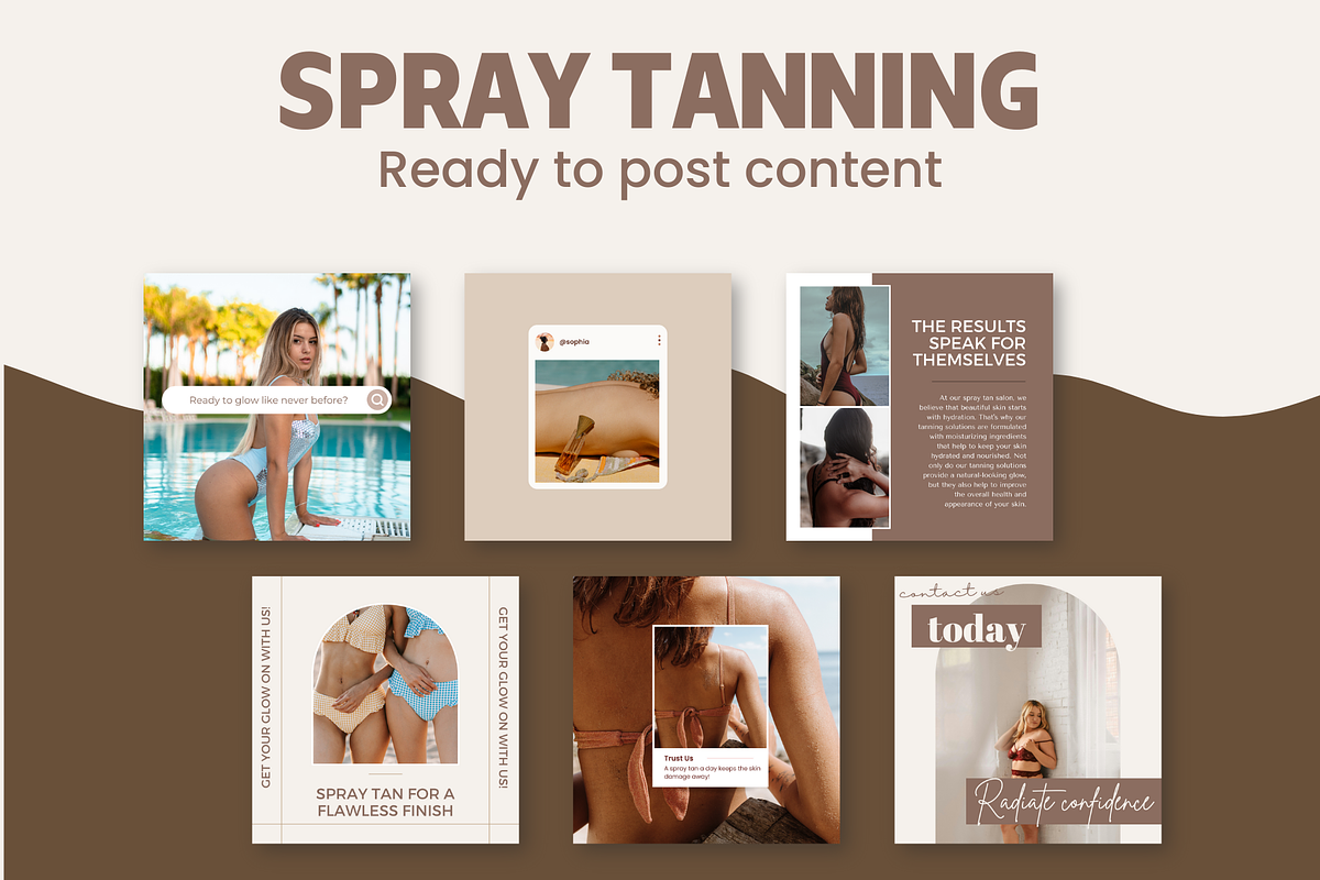 Spray Tan Marketing, a Social Media Template by EliteMatidi (Photo 6 of 7)