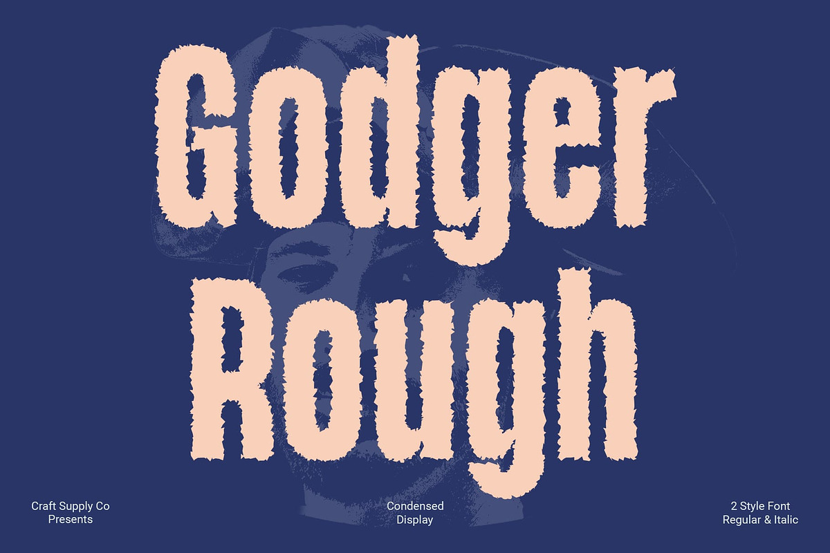 Godger Rough, a Sans Serif Font by Craft Supply Co. (Photo 1 of 8)