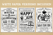 Vintage Chalk Flyer Poster Bundle, a Flyer Template by SkyvaraSupply (Thumbnail 2 of 3)