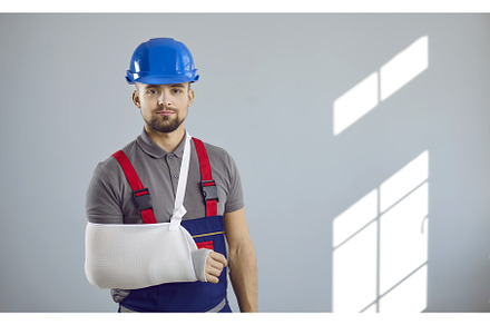 Portrait of young builder who broke, a Health & Medical Photo by StudioRomantic