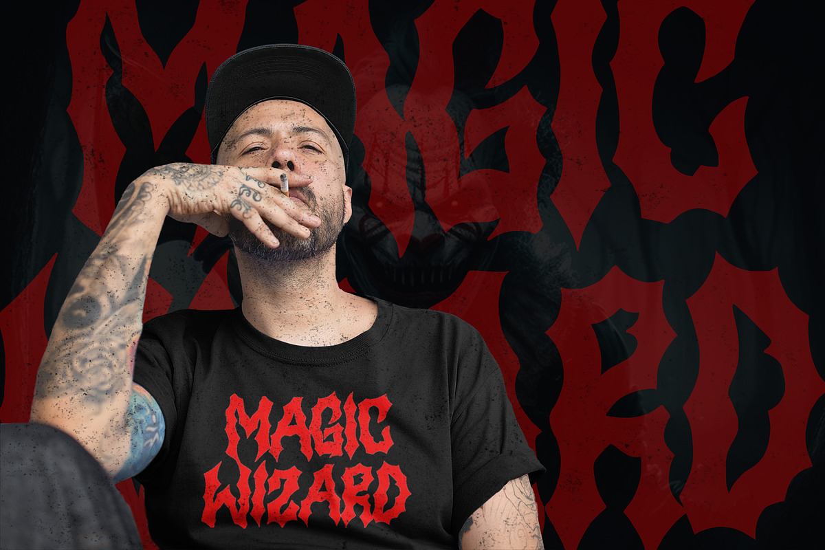 Murder Danger - Horror Font, a Blackletter Font by Fonday Studio (Photo 5 of 6)