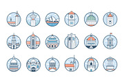 World Cities Illustrations, a Decorative Illustration by Prosymbols (Thumbnail 4 of 7)