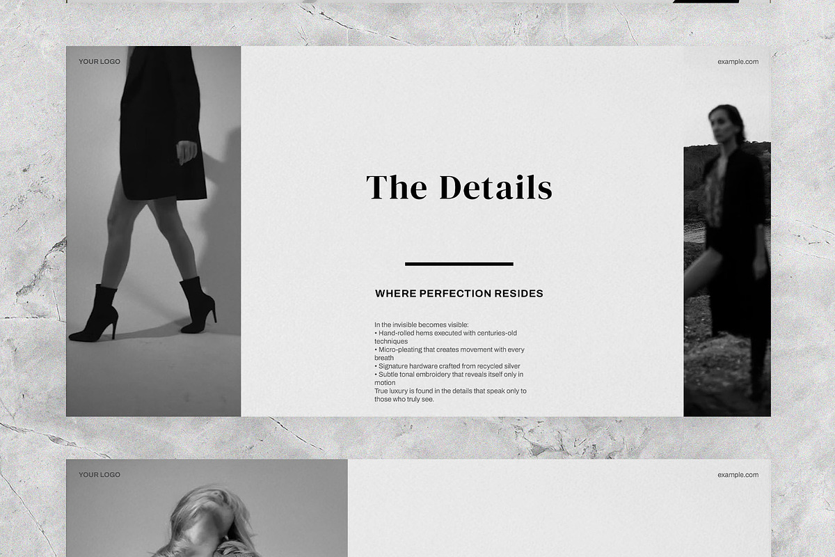 Black and White Fashion Presentation, a Presentation Template by Boris Cupac (Photo 6 of 7)