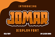 Jomar - Comic Display Font, a Sans Serif Font by lelevien (Thumbnail 1 of 4)
