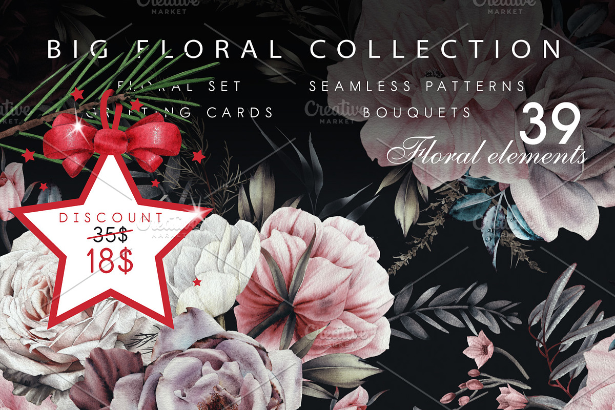 SALE Watercolor flowers, a Decorative Illustration by ollalya (Photo 1 of 12)