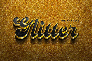 Groovy Glitter Text Effect