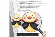 Halloween Duckling Watercolr Clipart, an Animal Illustration by CharmClipart (Thumbnail 2 of 9)