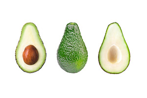 Avocado vegetable isolated on white, a Food & Drink Photo by BOOCYS