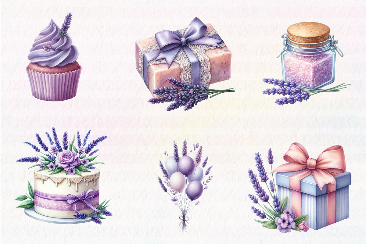 Lavender Pamper Time Clipart, an Illustration by CreationArt (Photo 5 of 7)