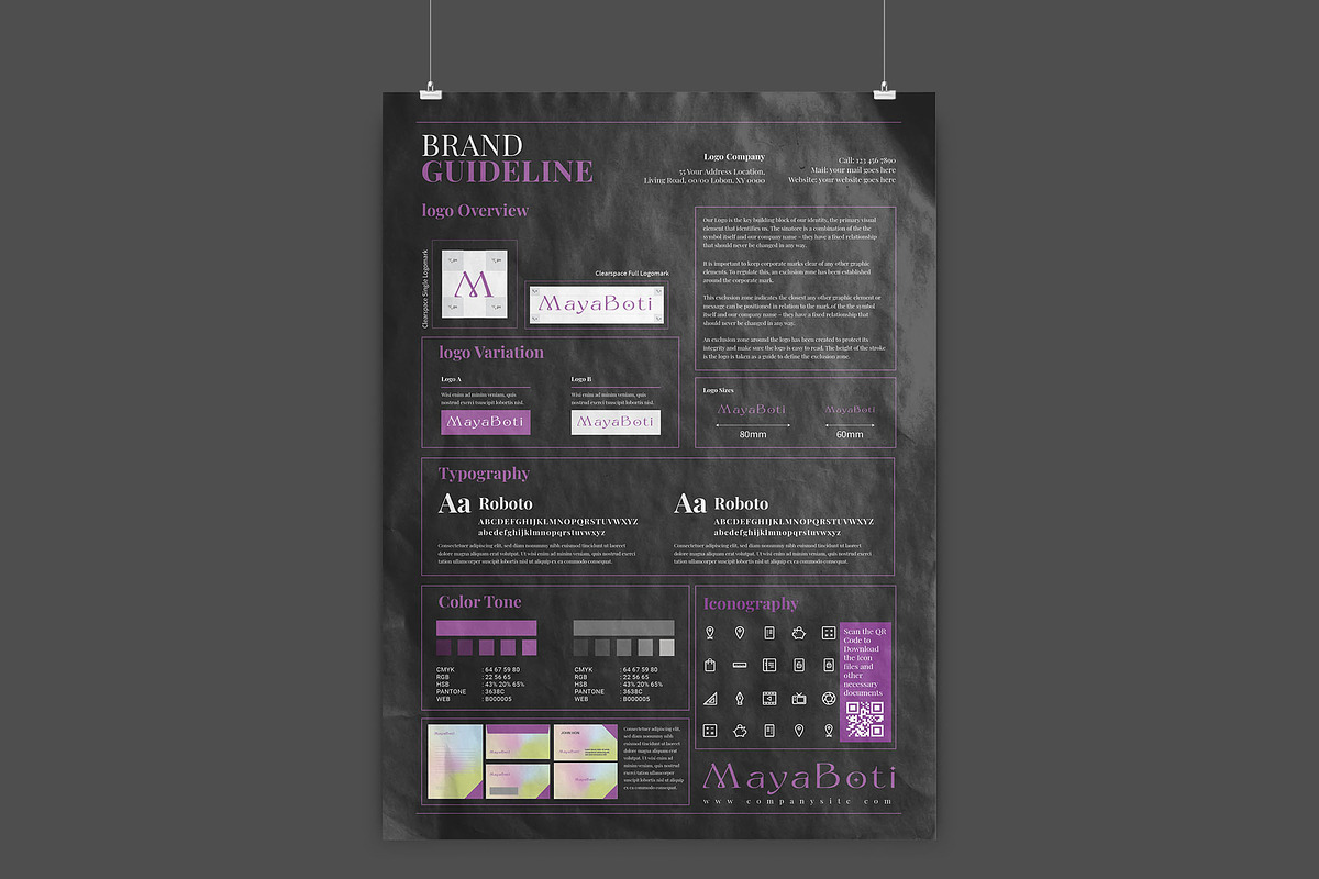 A3 Brand Guideline Poster, a Presentation Template by Graphic Template (Photo 1 of 5)