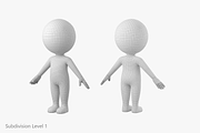 Cute Stickman In A-Pose CAT Rig, a Characters & Person 3D Model by VK Studio (Thumbnail 16 of 19)