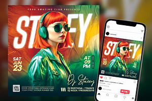 DJ Party Flyer, a Flyer Template by drimerz