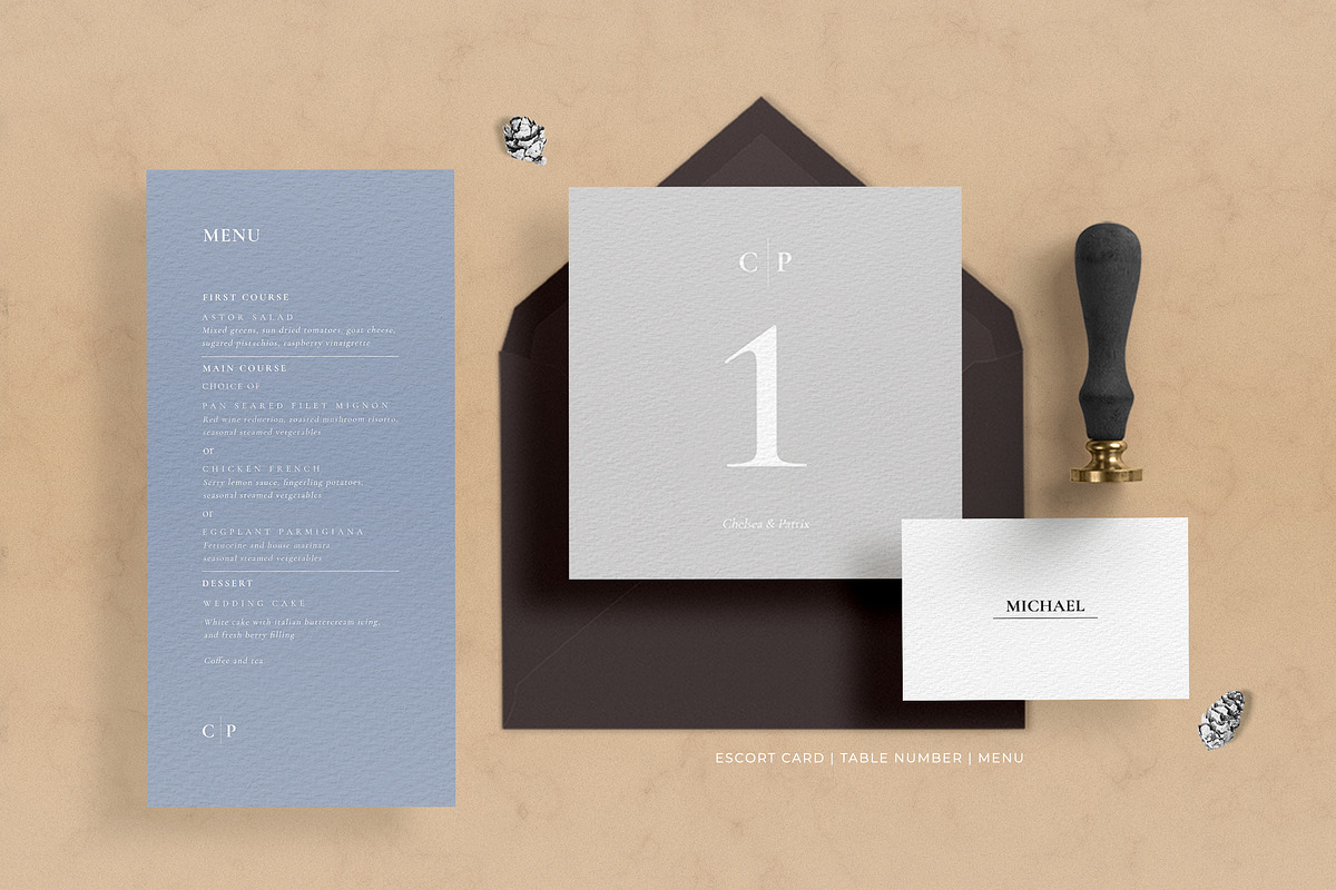 Minimal Wedding Invitation Chelsea, an Invitation Template by Azka Creative (Photo 2 of 4)