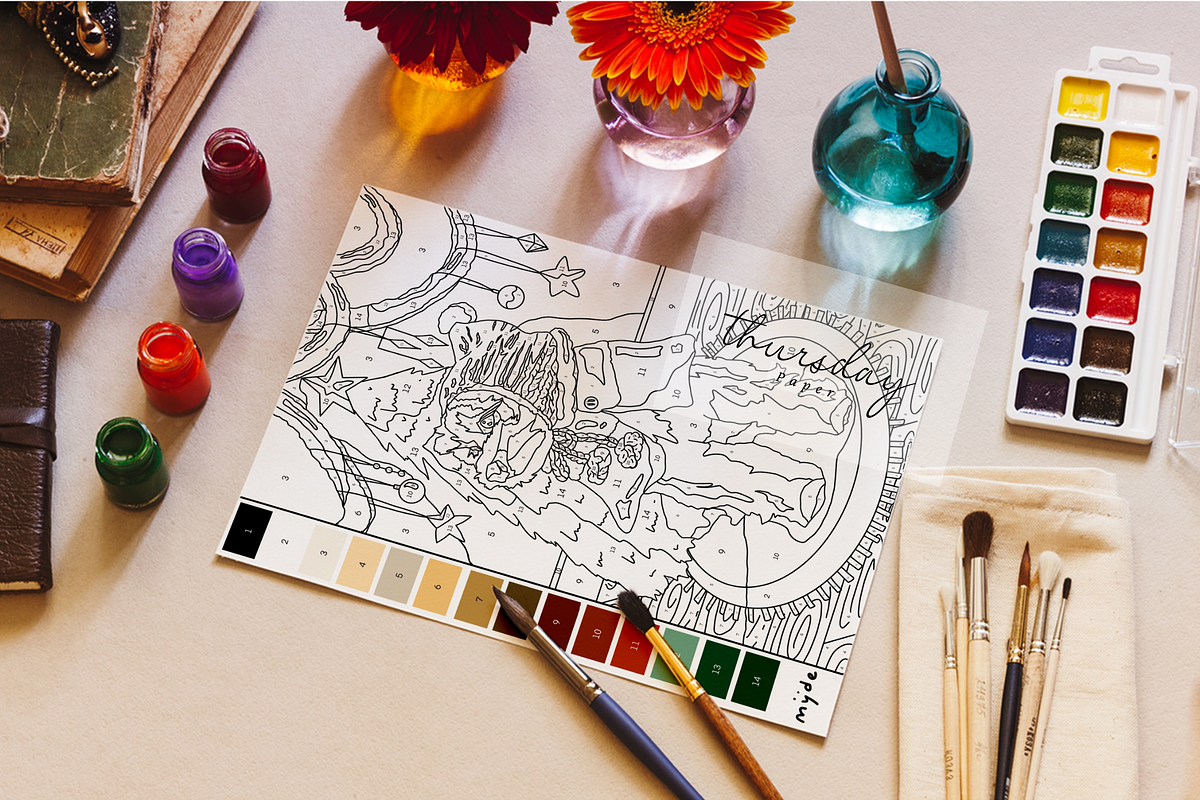 Christmas Color By Number, an Illustration by Thursdaypaper (Photo 3 of 5)