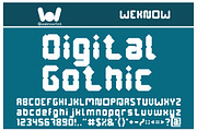 Digital Gothic font, a Font by weknow (Thumbnail 3 of 5)