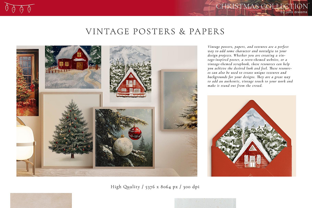 Christmas Watercolor Collection, a Graphic by Julia Dreams (Photo 6 of 11)