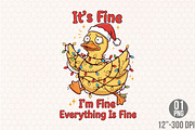 Funny Christmas Goose PNG, an Illustration by Designking (Thumbnail 2 of 6)