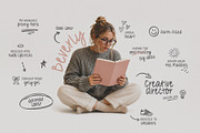 Handwritten Font Duo Bookish Beauty, a Handwritten Font by pixelcolours (Thumbnail 4 of 14)