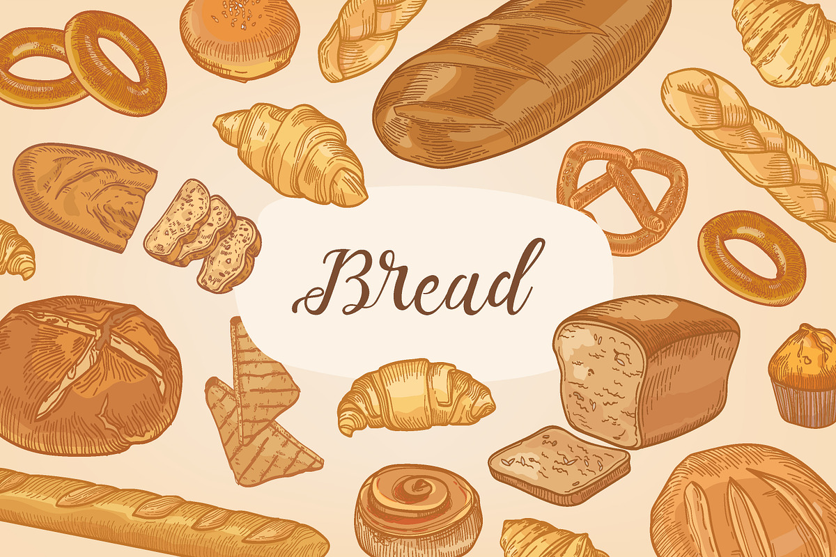 Bakery, hand drawn bundle, a Food Illustration by Good Studio (Photo 1 of 20)