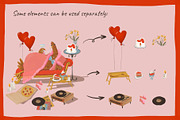 Valentine’s Day Happy Hen Illustrati, a Decorative Illustration by Dashnpro (Thumbnail 8 of 8)