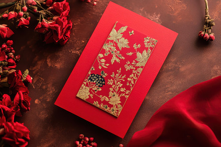 Elegant Royal Indian Wedding Invitat, a Photo by Iftikhar Alam