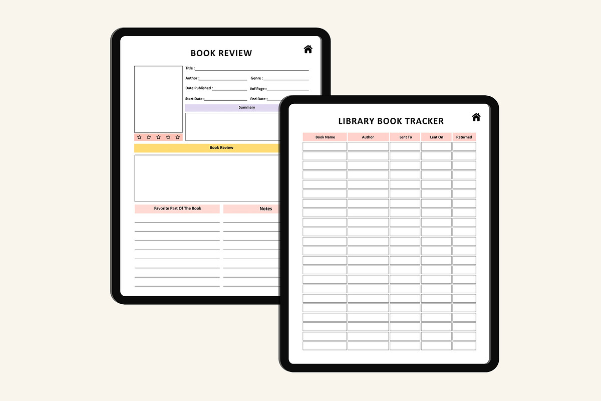 2025 Digital Reading Planner Canva, a Stationery Template by Designmela01 (Photo 5 of 8)