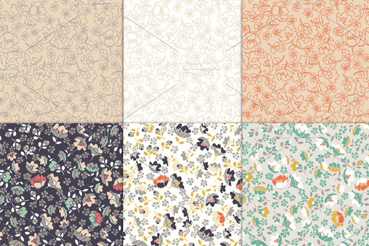 Sale - Ditsy Floral Paper & Pattern preview 3