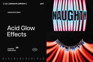 Acid Glow Text Effects, a Layer Style Add-On by Design Squad