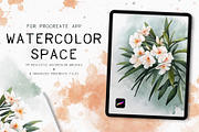 Procreate Watercolor Kit, a Brush Add-On by Maria Summer (Thumbnail 1 of 7)