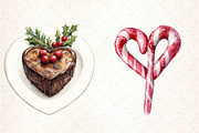 Grateful Heart Christmas Clipart, an Illustration by DreamCafeArt (Thumbnail 5 of 5)