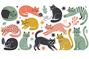 Cute Playful Cat - Vector Collection, an Animal Illustration by OtpirusGraphic (Thumbnail 4 of 5)