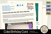 Happy Birthday Cake Card SVG Files, a Card Template by Clikchic Designs (Thumbnail 8 of 8)