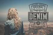 Wanted Denim layered font, a Script Font by VozzyStock (Thumbnail 6 of 8)