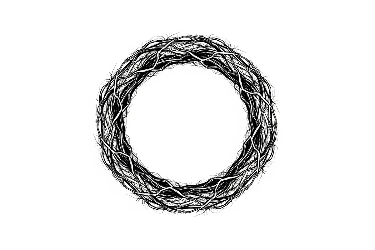 Hand Drawn Wreath Frame Bundle, an Illustration by yasushie (Photo 16 of 51)