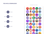 50 Cosmetics Icons, an Outline Icon by Dighital (Thumbnail 10 of 10)