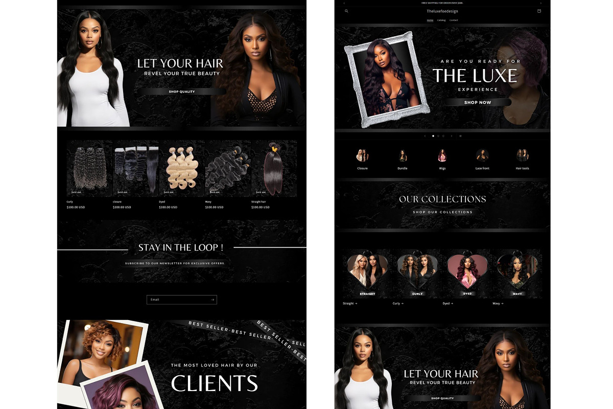 Shopify Theme for Hair stylist, a Shopify Template by Foedesigner (Photo 4 of 8)