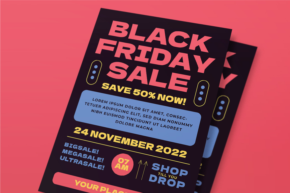 Black Friday Sale Flyer, a Flyer Template by Tokosatsu (Photo 2 of 3)