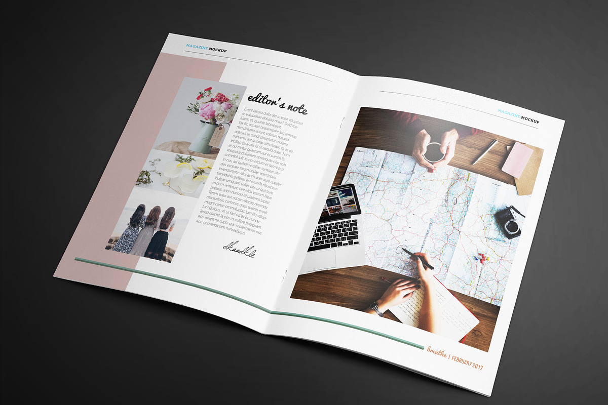 BREATHE Magazine Template, a Magazine Template by Lot 17 Media (Photo 1 of 4)