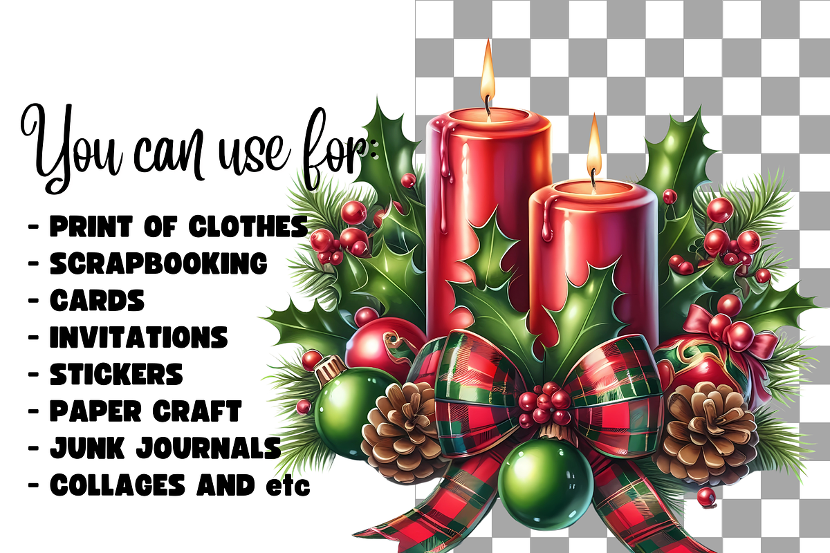 Traditional Christmas clipart, a Seasonal Illustration by AnetArtStore (Photo 7 of 10)