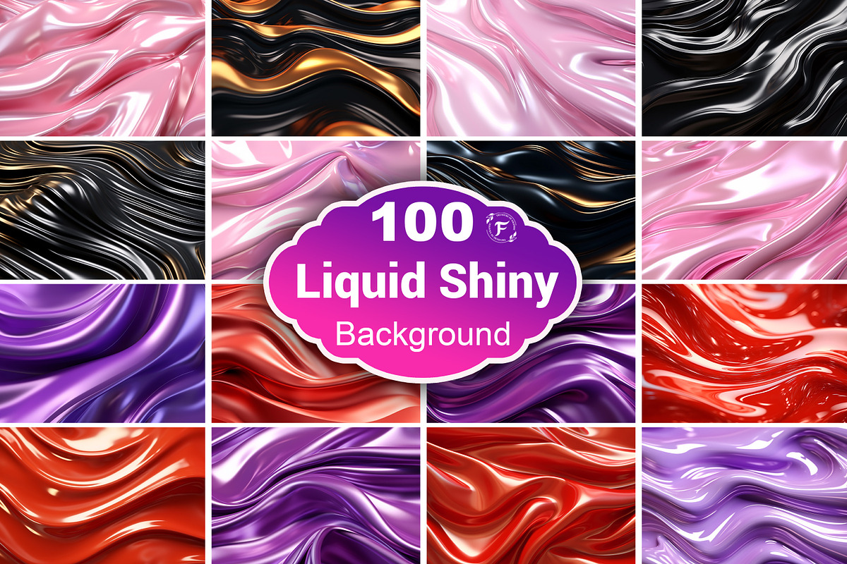 Liquid Shiny Background, a Background Graphic by Forhadx5 (Photo 1 of 6)