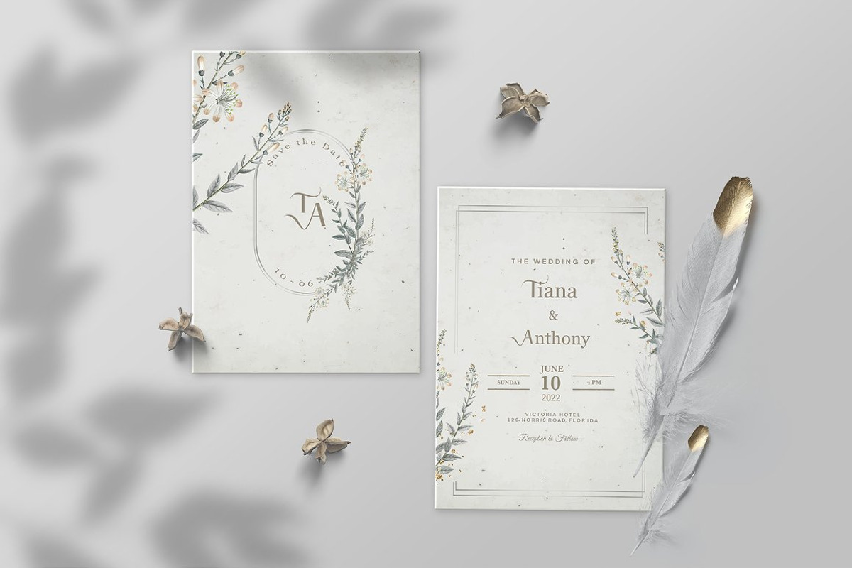 Tiana & Anthony (Vintage), an Invitation Template by EvitePapery (Photo 2 of 5)