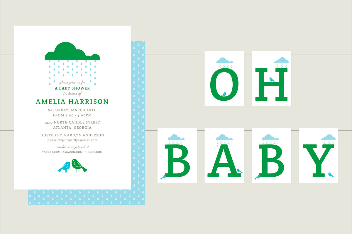 Baby Bird Shower, an Invitation Template by Dish & Spoon Creative (Photo 4 of 4)