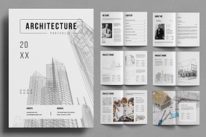 Architecture Portfolio Design, a Brochure Template by ContestDesign