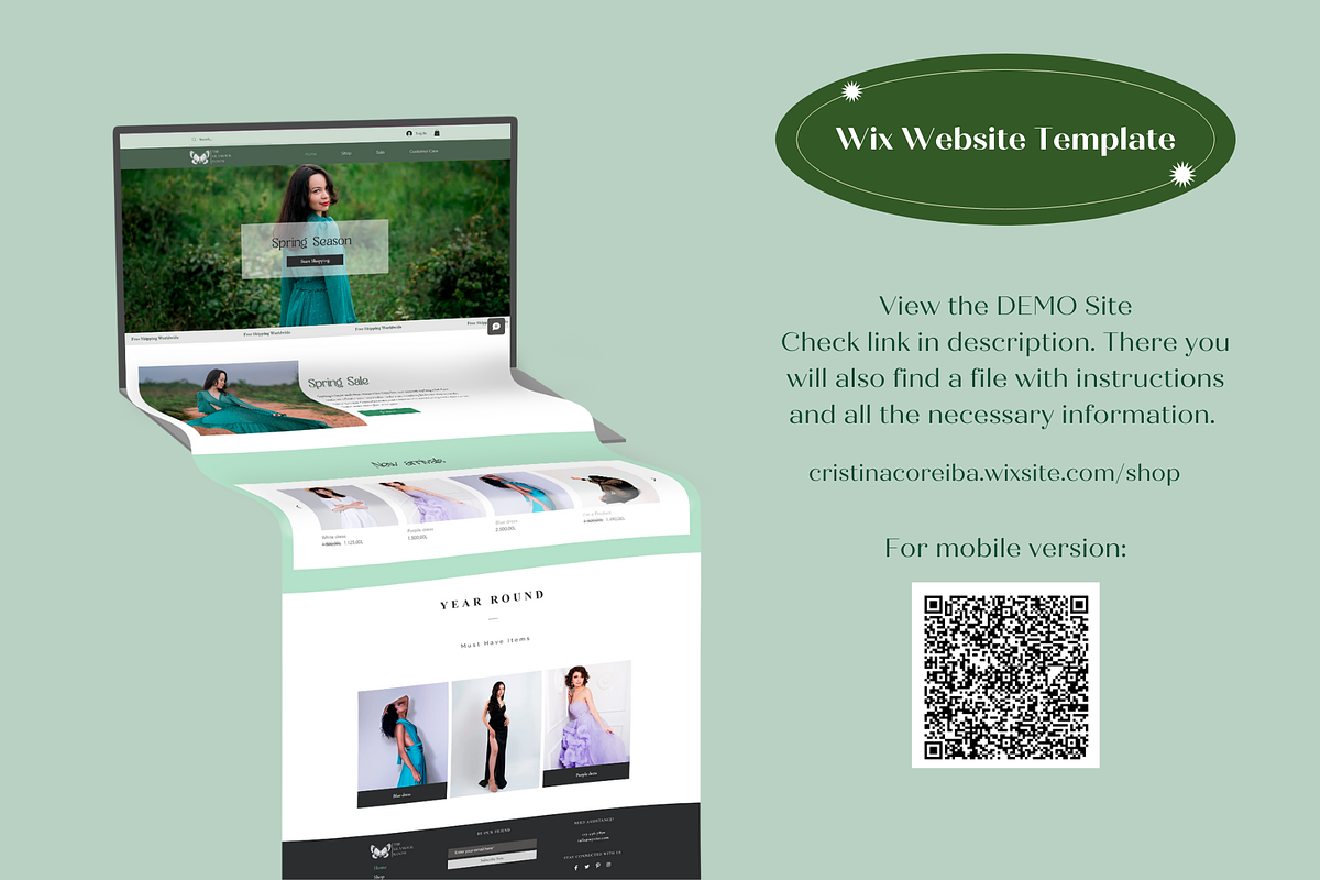 Wix Website Template Aesthetic Shop, a Wix Template by Wixify Studio (Photo 10 of 10)