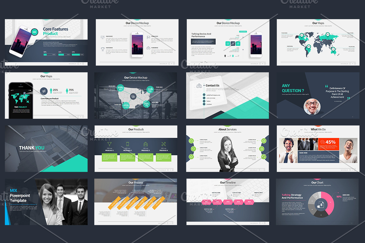 Business Mix Keynote Template, a Presentation Template by Stock Shape (Photo 7 of 7)