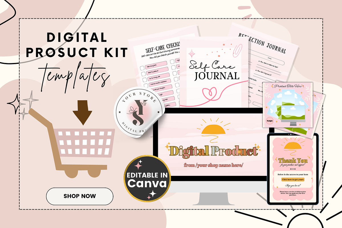 Digital Product Kit Templates, a Templates & Theme by bellaROSEworkshop (Photo 10 of 10)